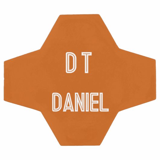 Personalisiert - Orangenfußball Fußball (Flach)