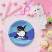 Personalisiert Orca Killer Whale Geburtstag Pappteller (Party)
