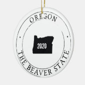 Personalisiert Oregon Ornament (Links)