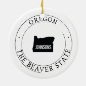 Personalisiert Oregon Ornament (Hinten)