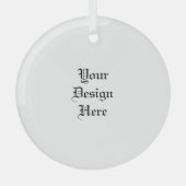 Personalisiert Ornament Aus Glas (Vorderseite)