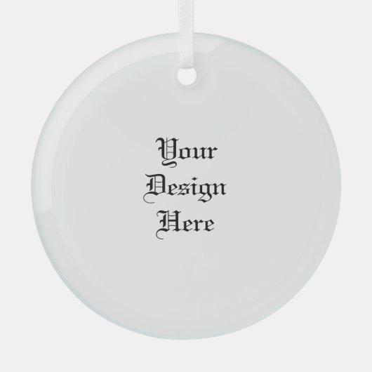 Personalisiert Ornament Aus Glas (Vorderseite)