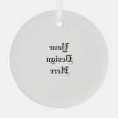 Personalisiert Ornament Aus Glas (Rückseite)