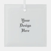 Personalisiert Ornament Aus Glas (Vorderseite)