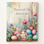 Personalisiert Osterfamilienrezepte Kochbuch Notizblock (Rückseite)