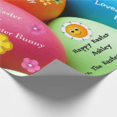 Personalisiert Osterhase Geschenkpapier (Ecke)