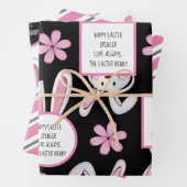 Personalisiert Osterhase Geschenkpapier Set (Beispiel)
