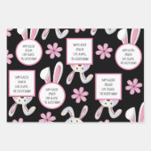 Personalisiert Osterhase Geschenkpapier Set (Vorderseite)