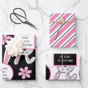 Personalisiert Osterhase Geschenkpapier Set