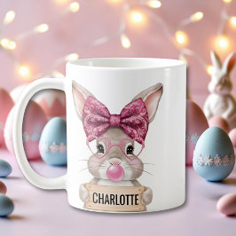Personalisiert Osterhase mit Niedlichem Kaninchend Kaffeetasse
