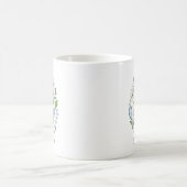 Personalisiert Osterhase und Blume Kaffeetasse (Mittel)