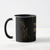 Personalisiert Osterminimalistisches Schwarz und G Tasse (Links)
