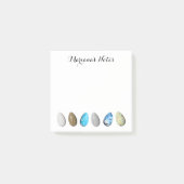 personalisiert Ostern 3D farbige Eier elegant Post-it Klebezettel (Vorderseite)