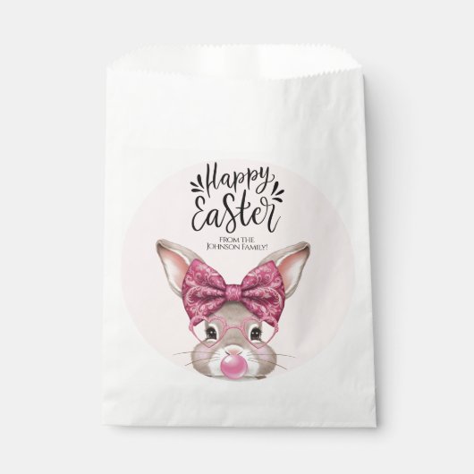 Personalisiert Ostern Gefälligkeitstaschen - Hasel Geschenktütchen (Vorderseite)