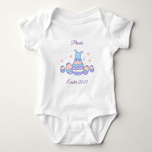 Personalisiert Ostersonnenanzug Baby Strampler (Vorderseite)