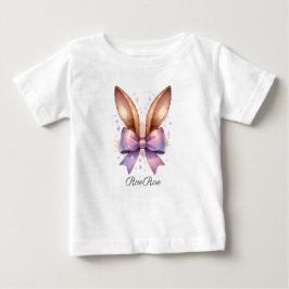 Personalisiert Ostersonnige Ohren Baby T-shirt