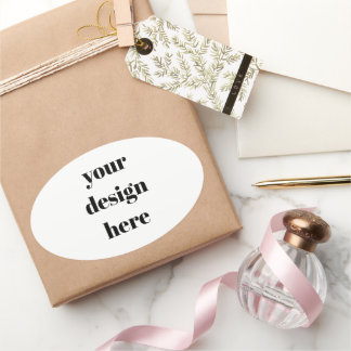 Personalisiert Ovaler Aufkleber