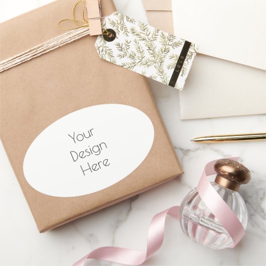 Personalisiert Ovaler Aufkleber (Schenken)