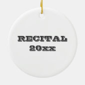 Personalisiert Oxford Stach Shoe Dance Teacher Erw Keramikornament (Hinten)