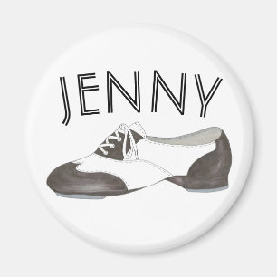 Personalisiert Oxford Stach Shoe Dance Teacher Tap Magnet