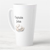 Personalisiert Oyster Fisherman Milchtasse (Linke Ecke)