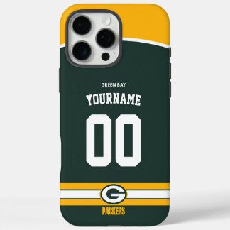 Personalisiert Packers Jersey American Football iPhone 16 Pro Max Hülle