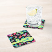 Personalisiert Paisley Rechteckiger Pappuntersetzer (Vor Ort)