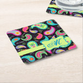 Personalisiert Paisley Rechteckiger Pappuntersetzer (angewinkelt)