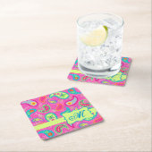 Personalisiert Paisley Rechteckiger Pappuntersetzer (Vor Ort)