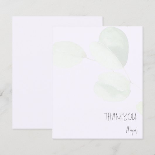 Personalisiert Pale Lavender Eucalyptus Wedding (Vorne/Hinten)