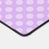 Personalisiert Pale Lavender Polka Dot Schreibtischunterlage (Ecke)