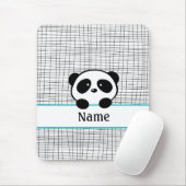 Personalisiert Panda Bear Aqua Black Mouse Pad Mousepad (Mit Mouse)