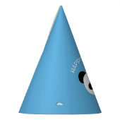 Personalisiert Panda Bear Kawaii Birthday Boys Blu Partyhütchen (Links)