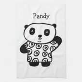 Personalisiert Pandy the Panda Handtuch (Vertikal)