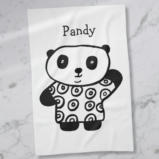 Personalisiert Pandy the Panda Handtuch