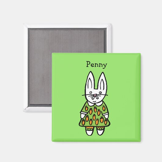 Personalisiert Pandy the Panda Magnet (Vorderseite/Rückseite)