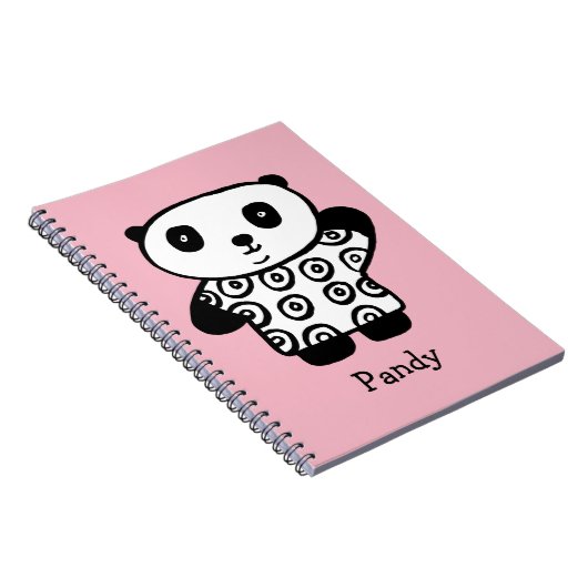 Personalisiert Pandy the Panda Notizblock (Rechte Seite)