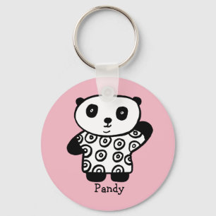 Personalisiert Pandy the Panda Schlüsselanhänger