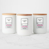 Personalisiert Pantry Essential Jar Lebensmitteletikett (Flaschen)