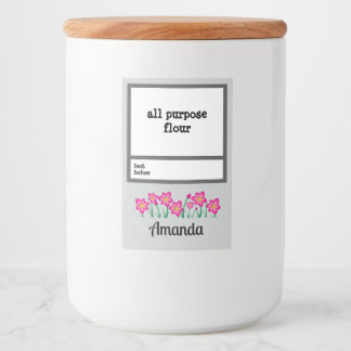 Personalisiert Pantry Essential Jar Lebensmitteletikett