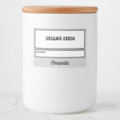 Personalisiert Pantry Essential Jar Lebensmitteletikett (Vorderseite)