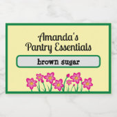 Personalisiert Pantry Essential Jar Lebensmitteletikett (Einzelnes Label)