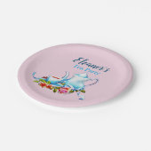 Personalisiert Paper Tee Party Paper Teller Blume (Schrägansicht)