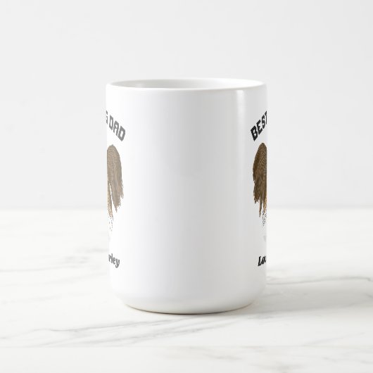 Personalisiert Papillon Puppy Dog Vater Individuel Kaffeetasse (Mittel)