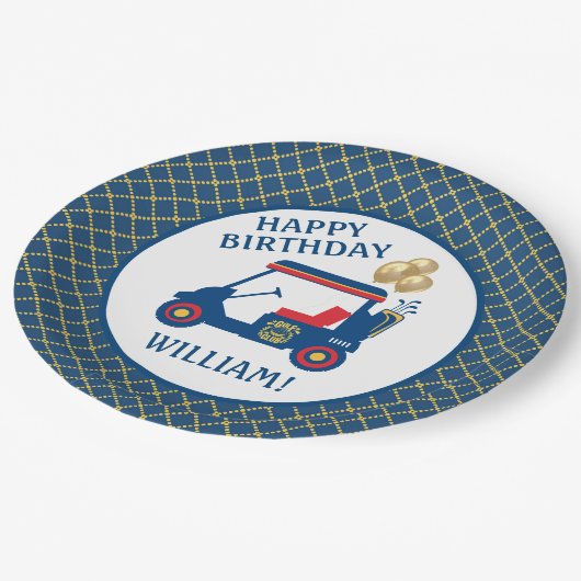 Personalisiert Pappteller (Schrägansicht)