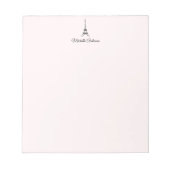 Personalisiert Paris Eiffel Tower Frankreich Notizblock (Vorderseite)