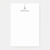Personalisiert Paris Eiffel Tower Frankreich Post-it Klebezettel (Vorderseite)