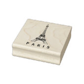 Personalisiert Paris Eiffel Tower Frankreich Vinta Gummistempel (Stempel)