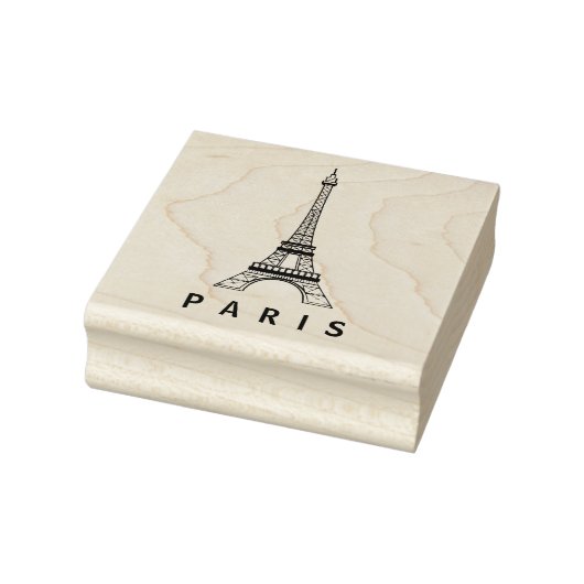 Personalisiert Paris Eiffel Tower Frankreich Vinta Gummistempel (Stempel)