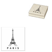 Personalisiert Paris Eiffel Tower Frankreich Vinta Gummistempel (Stempel)